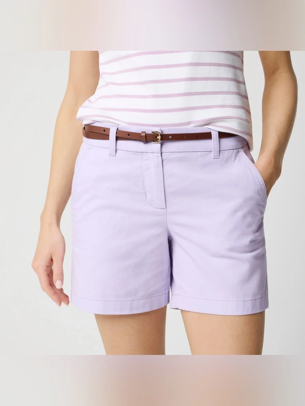 J. Crew Lilac Chino Bermuda Shorts